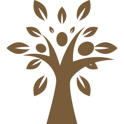 tree shape with leaves